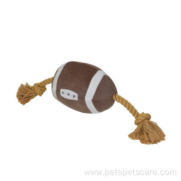 Factory price pet rope dog toys american football